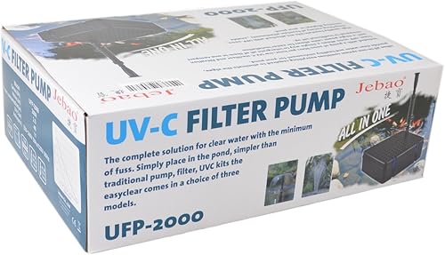 Miniatura 2 de Jebao Todo en un sistema de filtro de estanque con esterilizador UV de 13W 530GPH bomba fuente kits