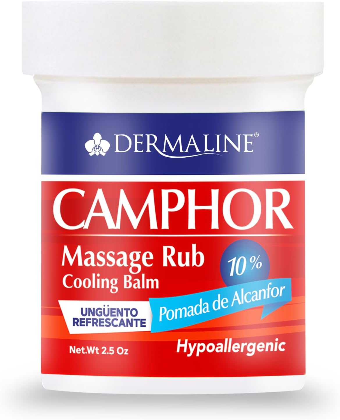 DERMALINE Camphor Ointment 2.5 Oz