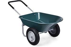 Goplus Dual Wheel Wheelbarrow: Your Ultimate Yardwork Ally