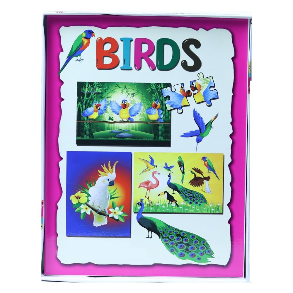 Buy Look At Birds 3 in 1 Jigsaw Puzzle for Kids Multiple Birds