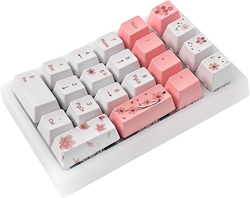 Miniatura 4 de BOYI TD21 - Teclado numérico intercambiable en caliente, 21 teclas, mini teclado portátil Numpad Bluetooth 5.02.4GHzteclado con cable de número PBT,