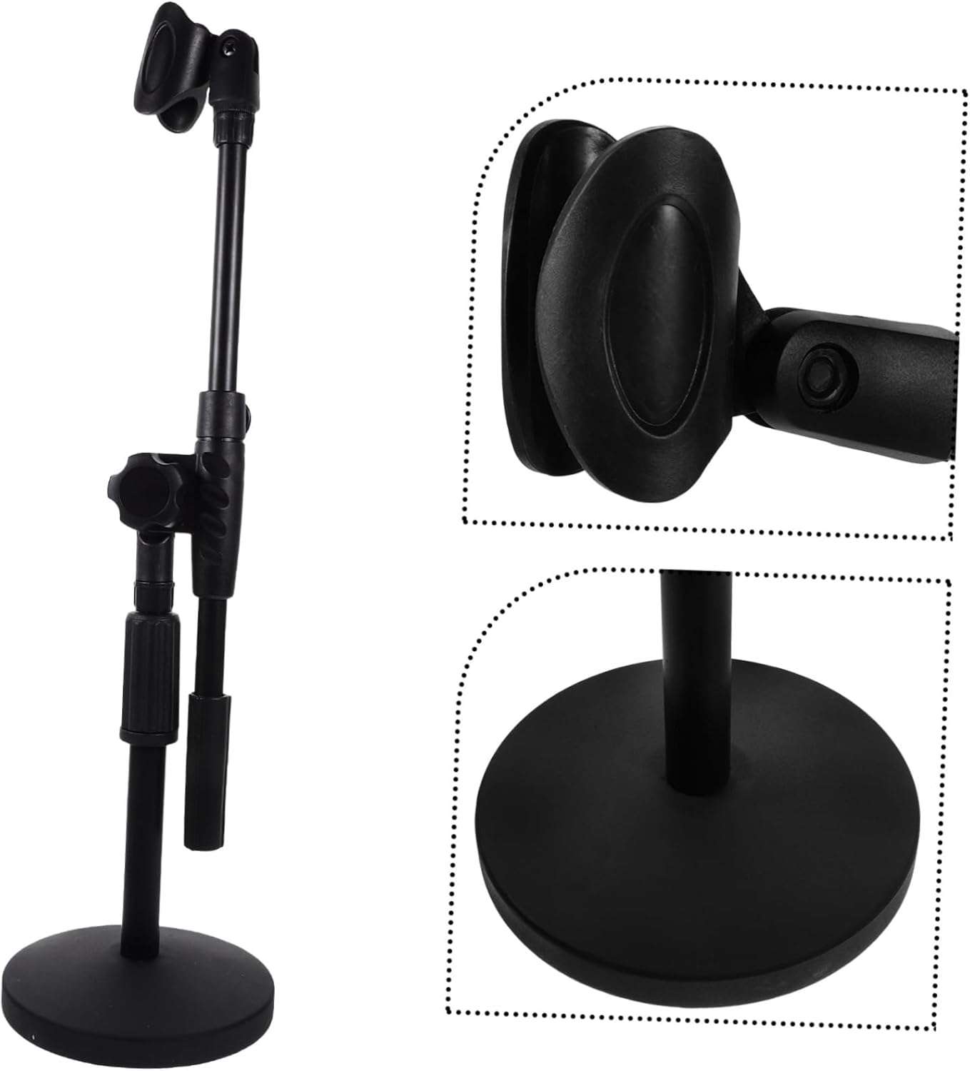 Heavy Duty Telescopic Microphone Stand for Home Office Clip Xlr Compatible Sturdy and Tilt-resistant