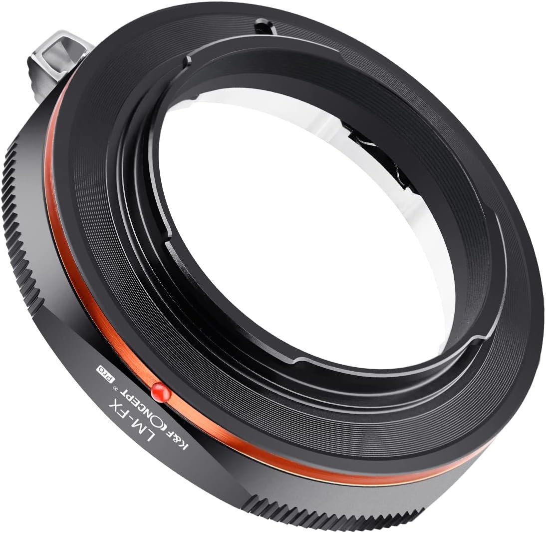 K&F Concept Lens Mount Adapter for Leica M LM Mount Lens to Fujifilm Fuji X-Series X FX Mount Mirrorless Camera with Matting Varnish Design, Compatible for Fuji XT2 XT20 XE3 XT1 X-T2