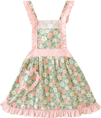 Miniatura 9 de CRB Fashion Delantal para mujeres para cocinar y hornear Delantales de chef de cocina para damas, mujer, con bolsillo Gris Rosa