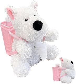 Cute Car Tissue Holder, Car Tissue Holder | Cute Plush Dog Dustbin - Car Storage & Automatic Organizer Multifunctional Dustbin is Created | Plysch djurbil soptunna för Auto Vehicle Lastbil SUV Van Interiör Organizer Tillbehör Dekoration R