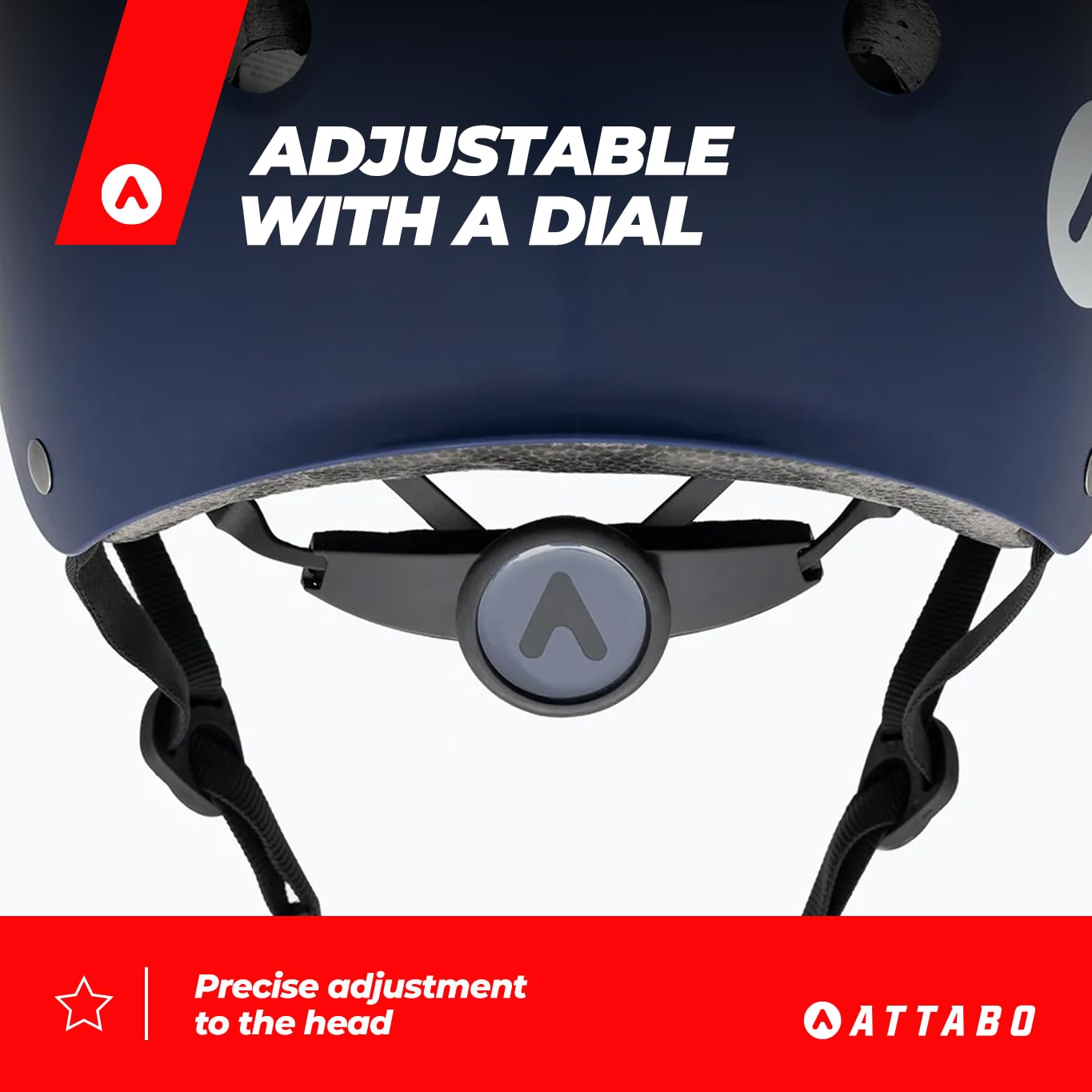 ATTABO Genes Helm für Skateboard und ScooterMTB Helm mit ABS Hartschalentechnologie mit 11 Lüftungslöchern Verstellbar mit Drehknopf Langlebiges Material und Sicherheit