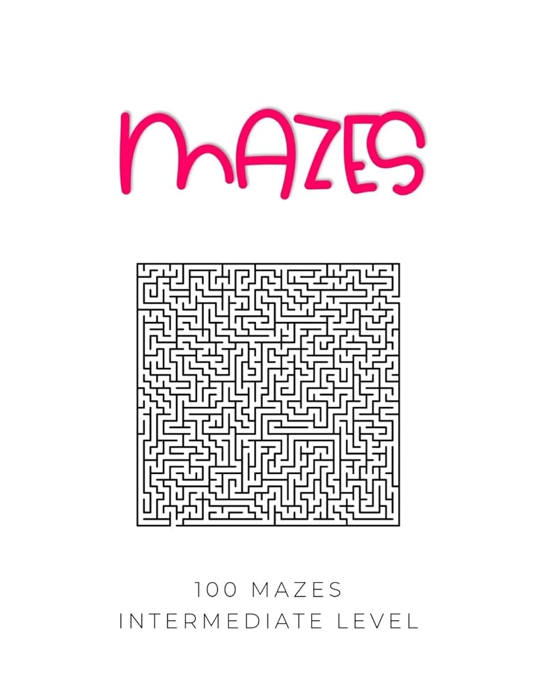 Mazes - 100 mazes intermediate level: Maze book for adults: Publishing, Red Spoon: 9781695672598: Amazon.com: Books mazes-100-mazes-intermediate-level-maze-book-for-adults-publishing-red-spoon-9781695672598-amazon-com-books