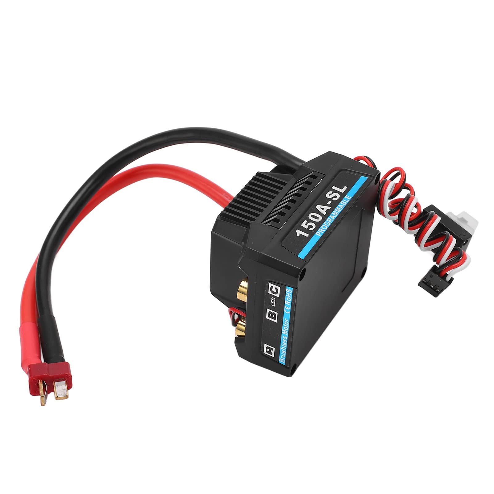 RC Brushless ESC 150A, ESC sin escobillas para camión 1/8 RC, salida BCE 5A 5.8V, ESC de alto rendimiento con múltiples protecciones, compatible con motor sin escobillas sin