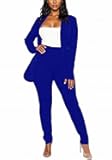 Womens Suits 2 Piece Set Business Formal Outfit Casual Long Sleeve Blazer and Office Work Pencil Pants Dressy