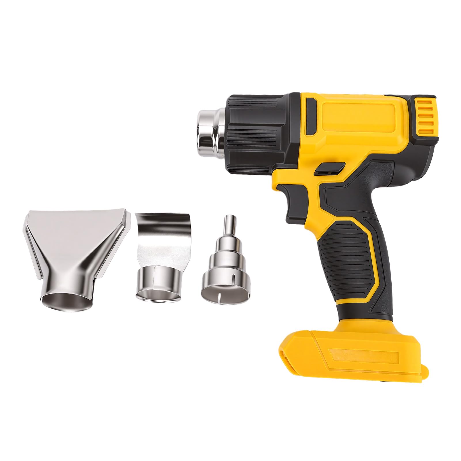 Pistola de Calor Inalámbrica, Calentamiento Rápido, Pistola Termorretráctil Compatible con Batería de 20 V, de Calor Portátil con 3 Boquillas para Tubos Retráctiles, Manualidades, Reparación