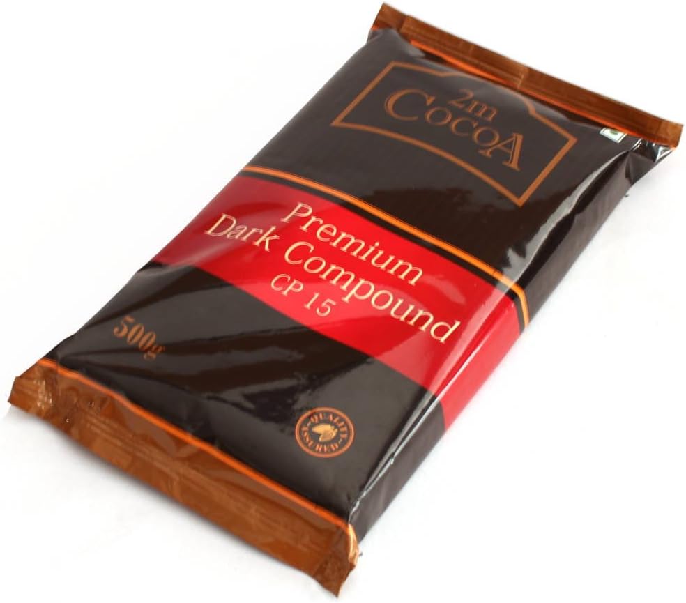 2M Cocoa Dark Bar Compound, Vegetarian, 500 Grams