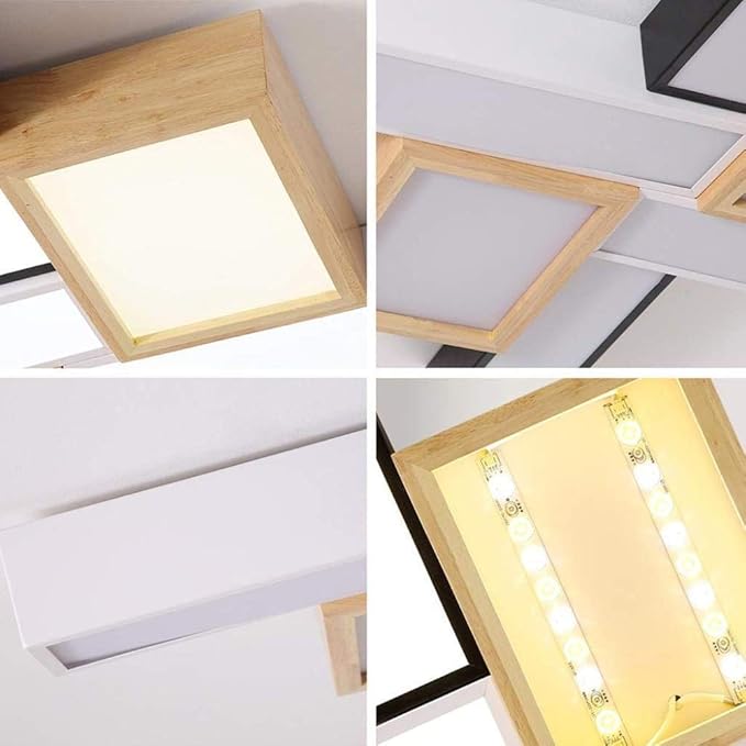 NZDY Decoratieve kroonluchter voor het huishouden, moderne creatieve plafondlamp smeedijzeren led dimbaar licht eetkamer woonkamer decoratie lamp wit licht traploos dimmen photo 2