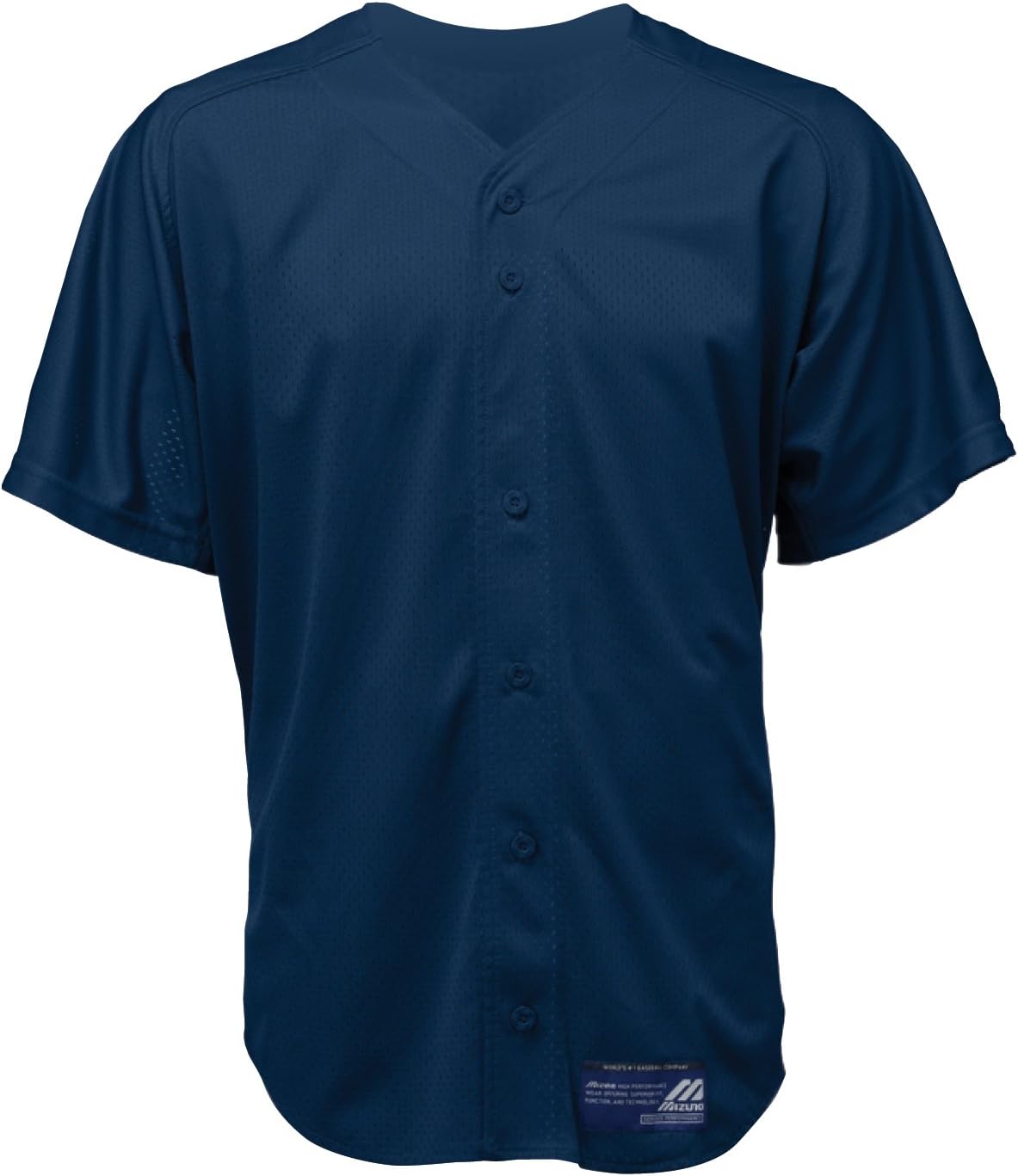 Mizuno Men's Full Button Mesh Short Sleeve Baseball Jersey