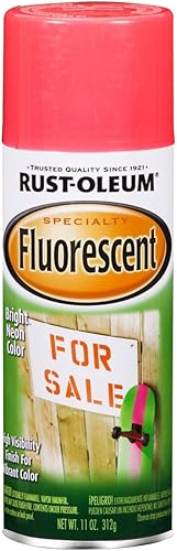 Rust-Oleum 342569 Specialty - Pintura fluorescente en aerosol, 11 onzas, rosa