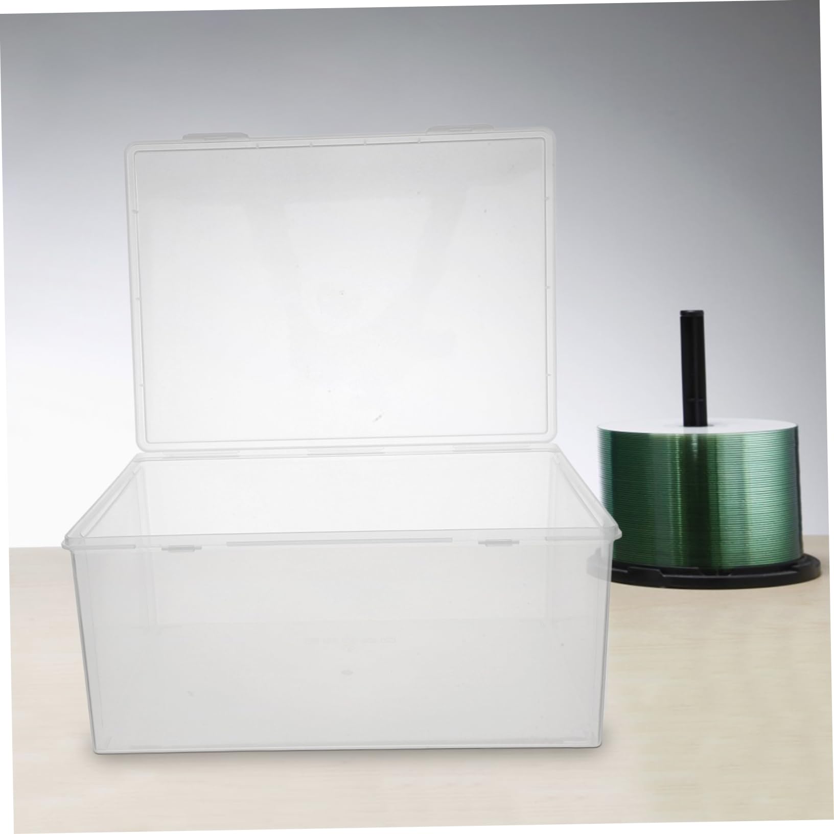 Caja Protectora a Prueba De Polvo 2 Estuches Transparentes Organizador De Discos Cómics Álbumes y Películas