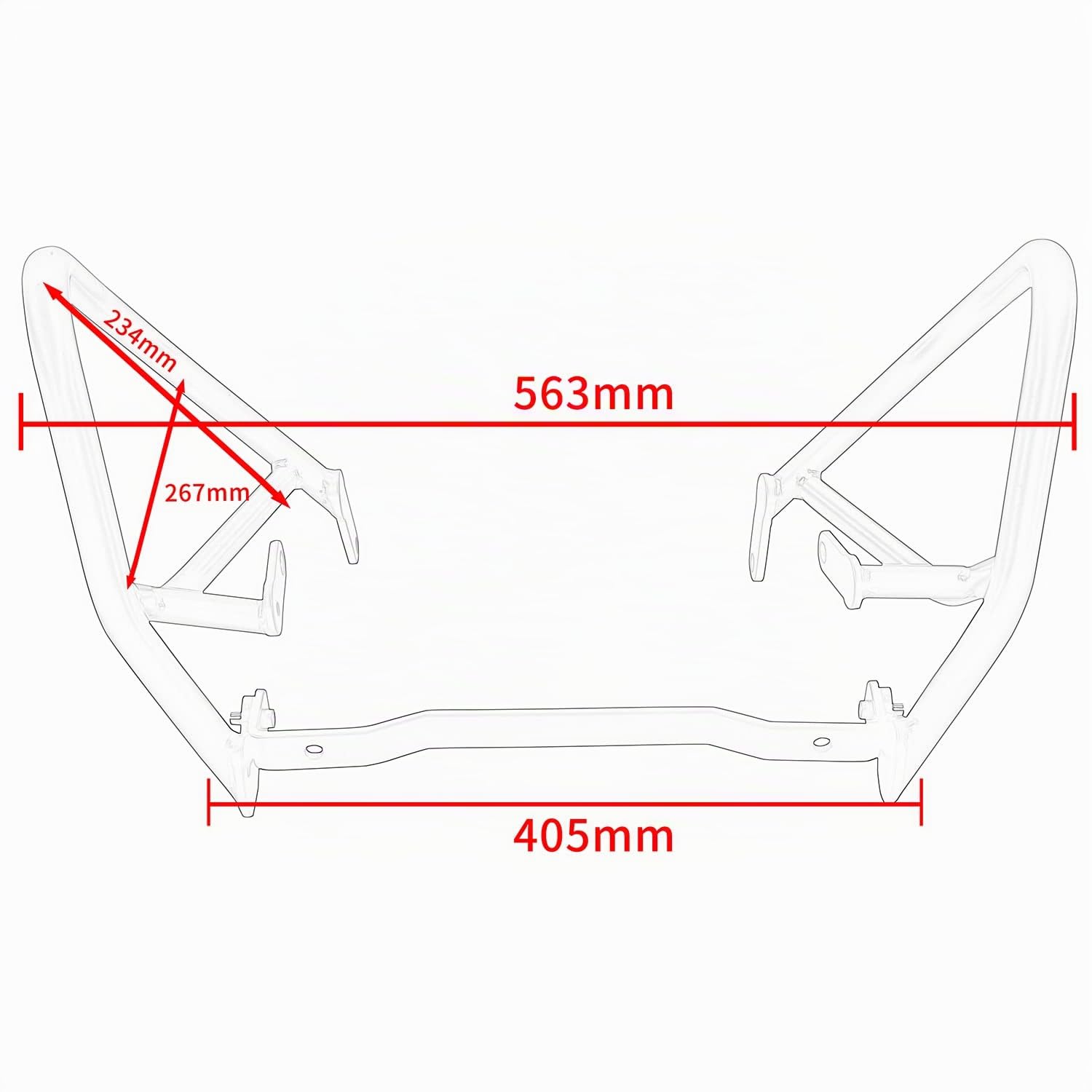Barre de protection supérieure inférieure du moteur de moto Tenere-700 Protection contre les chutes du châssis du pare-chocs Pour Ya-maha Tenere 700 XT700Z XTZ 700 T7 T700 T 700 2019-2024 (Inférieur)