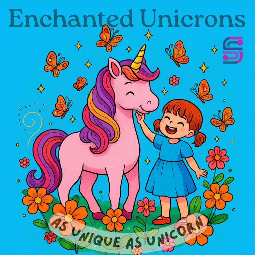 Enchanted Unicorns Coloring Book for Kids: A Magical Coloring Adventure Filled with Fantasy Scenes, and Creative Fun