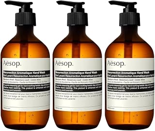 Resurrection Aromatique Hand Wash | Gentle Cleanser with Orange, Rosemary and Lavender Oils | 500mL / 16.9 oz (Pack of 3)