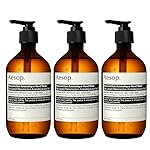 Aesop Resurrection Aromatique Hand Wash | Gentle Cleanser with Orange, Rosemary and Lavender Oils | 500mL / 16.9 oz (Pack of 3)