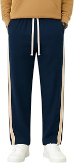 Men Polyester Blend Straight Fit Track Pant | Quick Dry & Stretchable | Side Stripe | 3 Pockets Price In India