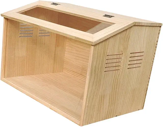 Gabbia Pulcini in Legno Ronyme 40x30x30cm - Habitat Robusto per Piccoli Animali