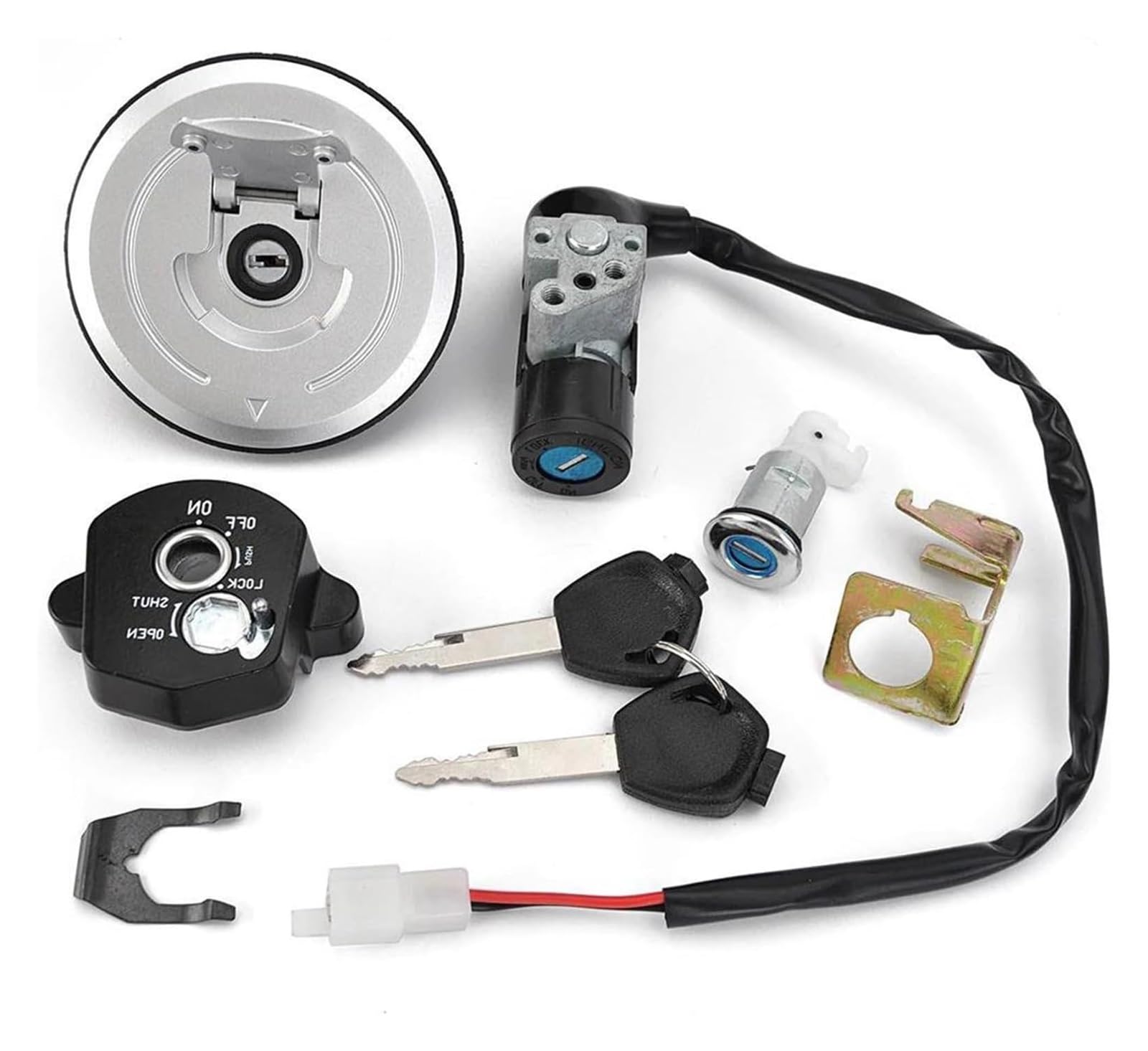 Cerradura De Encendido para CBR125RT 2012-2016 para 35010-KTY-H50 Interruptor Arranque del Tanque Combustible Gasolina Motocicleta Juego Llaves Bloqueo Encendido