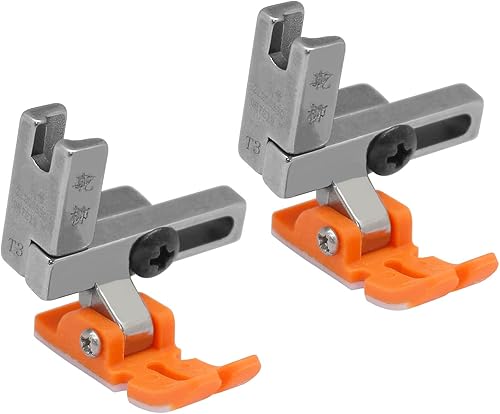 YEQIN 2 prensatelas universales de plástico #T3 tres en uno, prensatelas multifuncionales ajustables izquierdo y derecho para máquina de coser de