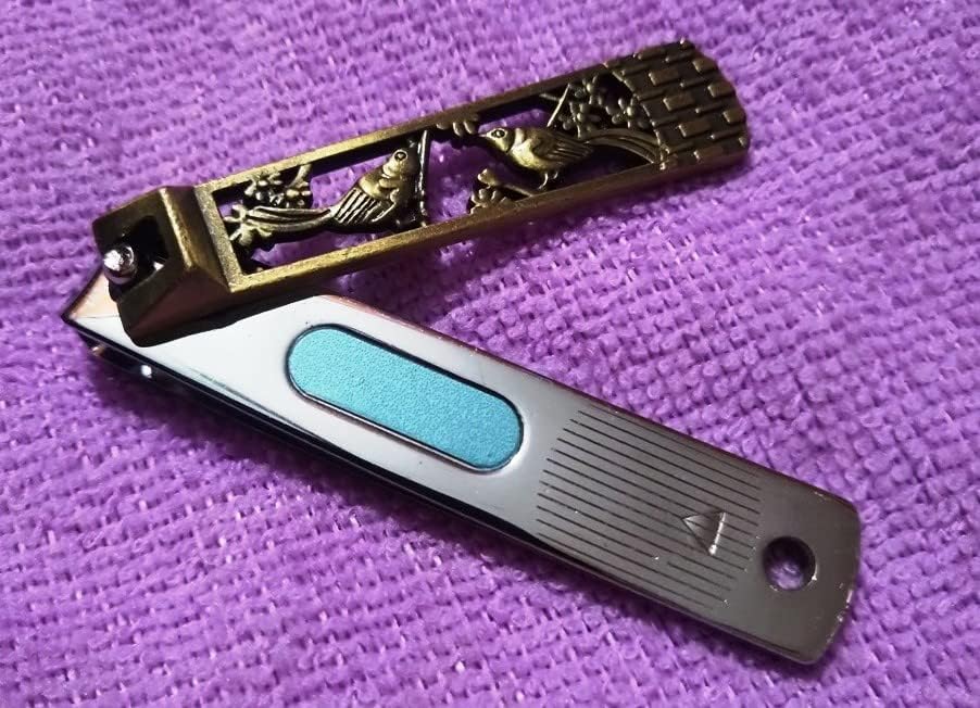 Antique Design Toenail Fingernail Twin Swans Stainless steel Clipper 2 Pcs. Set