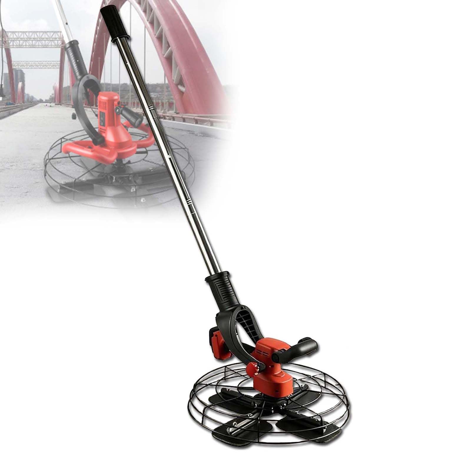 Eiwitany Cordless Wall Smoothing Polisher & Concrete Power Trowel, Cement Screed Finisher for Concrete Surface Polishing, Comes.