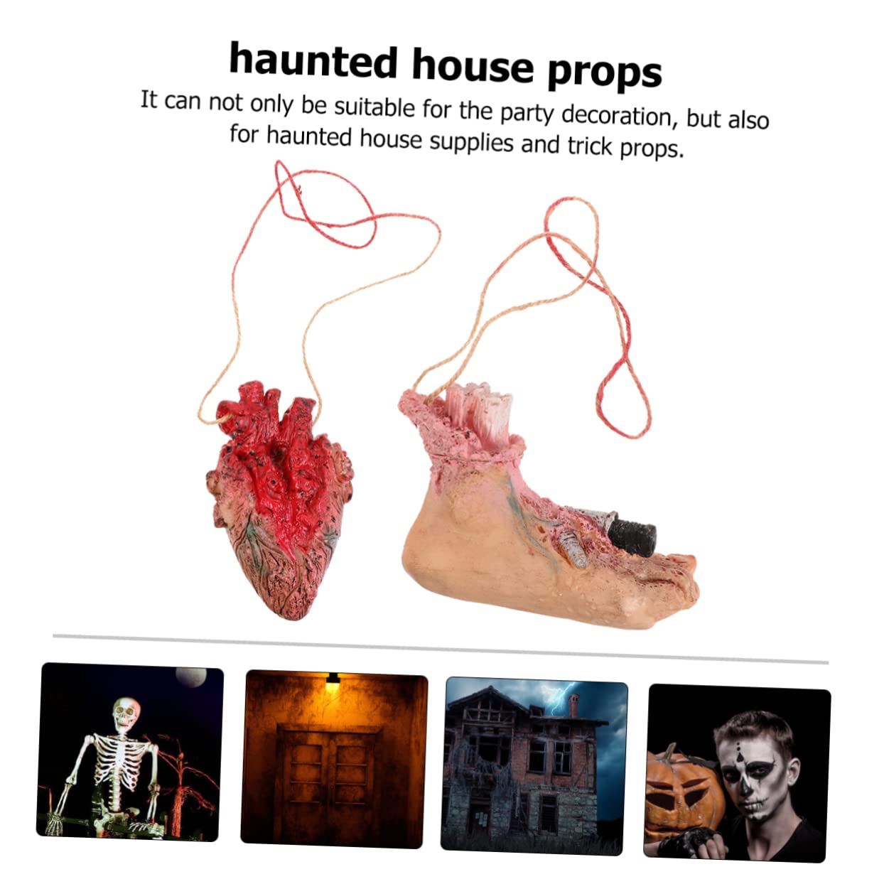 ibasenice 6stücke Halloween Deko Realistische Menschliche Organe Gruselige Hängedekoration Für Halloween-Partys Für Scherzartikel Und Dekorationsbedarf