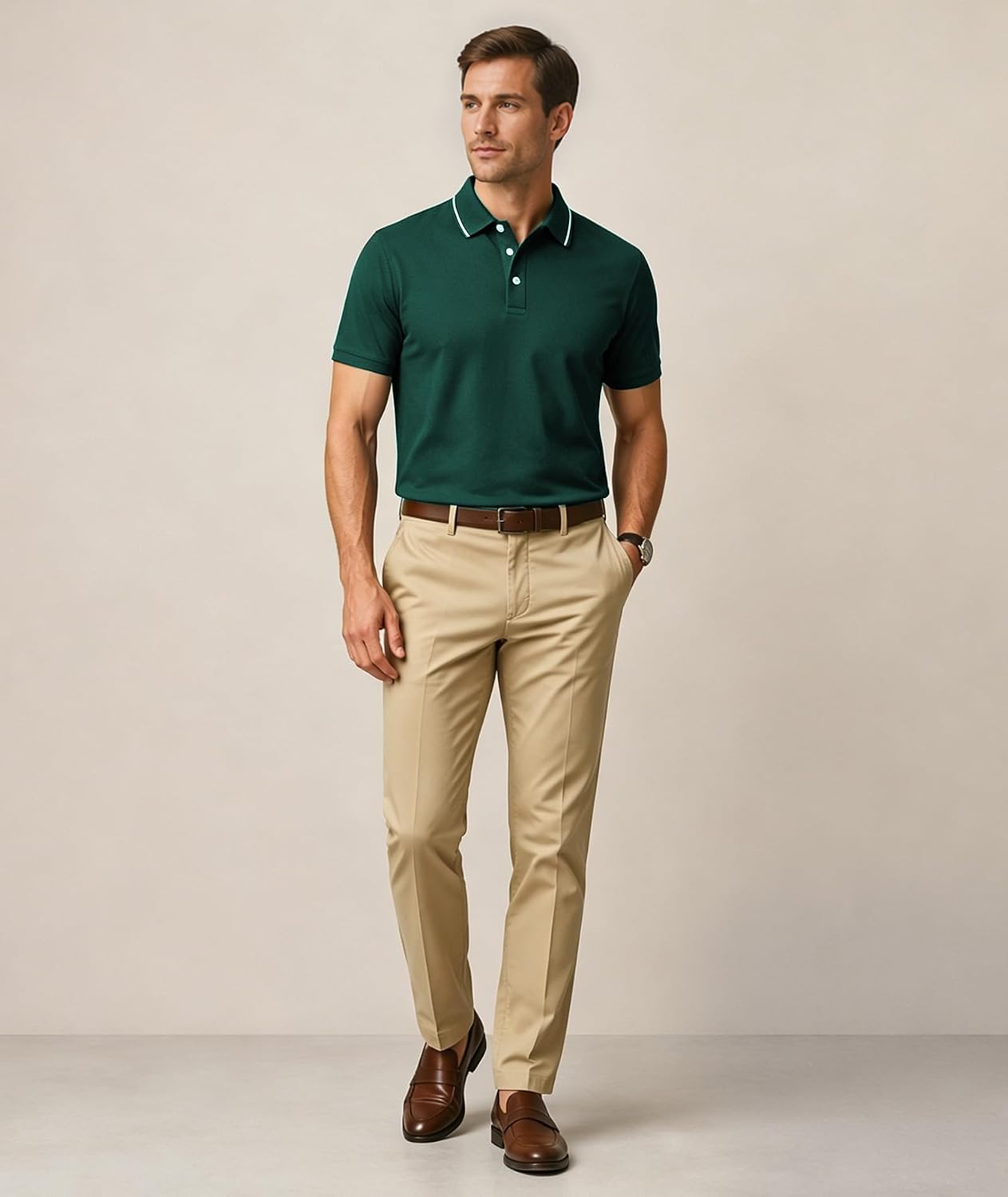 ZITY 3 Pack Mens Polo Shirts Short Sleeve Casual Summer Collared Golf Shirts