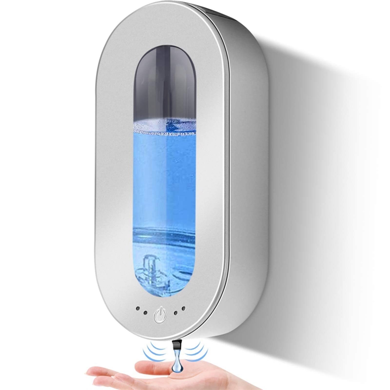 JINGYAN Dispensadores de loción y de jabón Dispensador de jabón Manos Montaje en Pared Máquina sin Contacto Sensor Movimiento Bomba Recargable Inteligente Gel