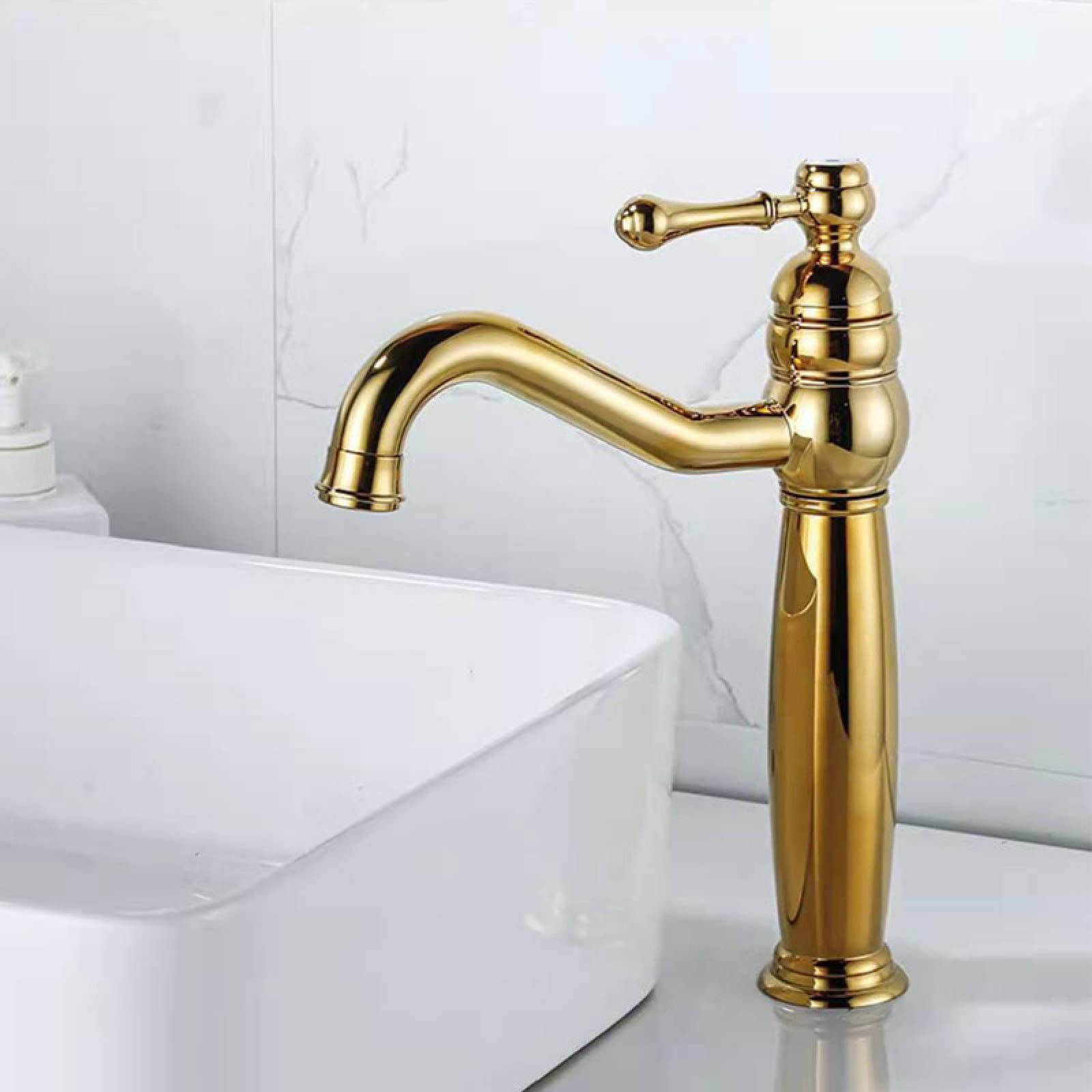 Robinet de salle de bain en laiton antique pour une ambiance spa vintage