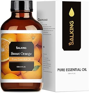 SALKING Aceite Esencial de Naranja Dulce 120ml, 100% Puro Aceites Esenciales para Humidificador Difusor, Aceites Esenciales Naturales Aceite Perfumado, Regalos Originales para Mujer