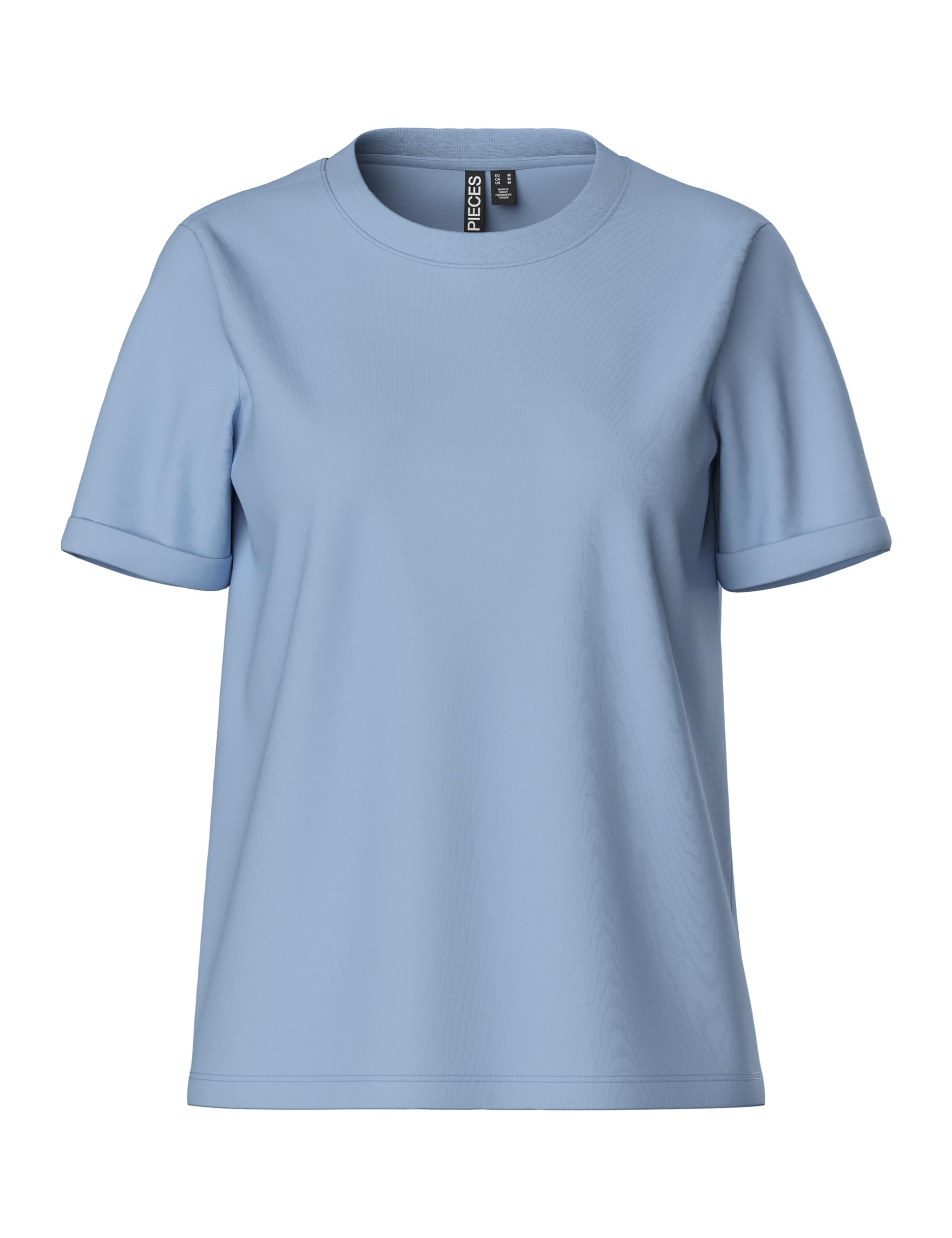 Pcria SS Fold Up Solid Tee Noos BC, Cashmere Blue, S