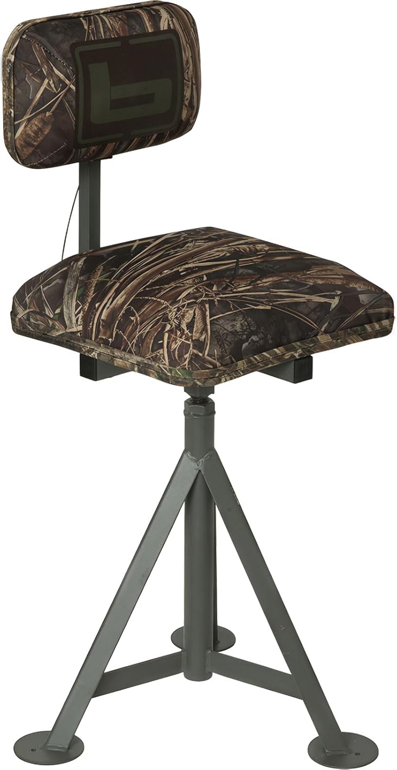 Banded Tripod Blind Stool – Heavy-Duty Folding Hunting Seat with Shoulder Strap