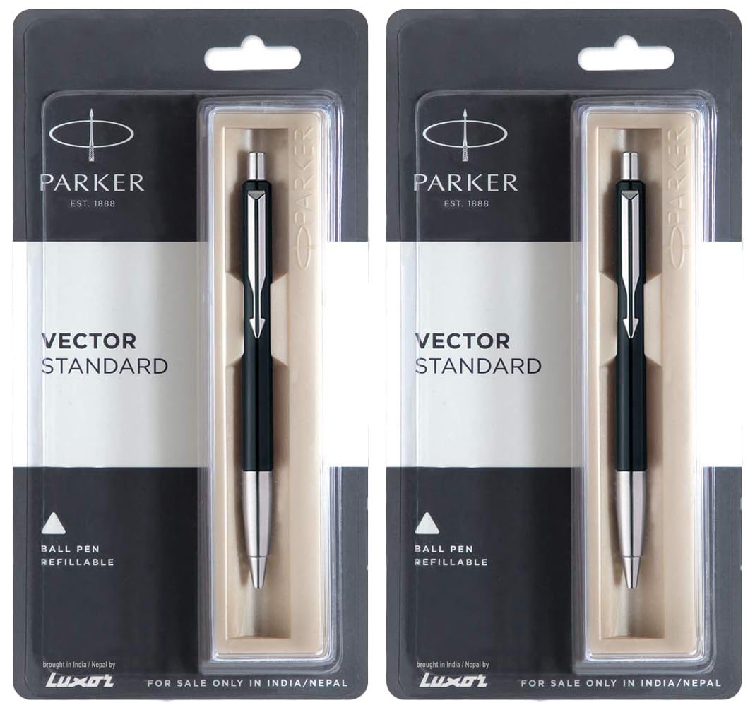 Parker Vector Standard Chrome Trim Ball Pen (Ink - Blue) — Amazon image 9