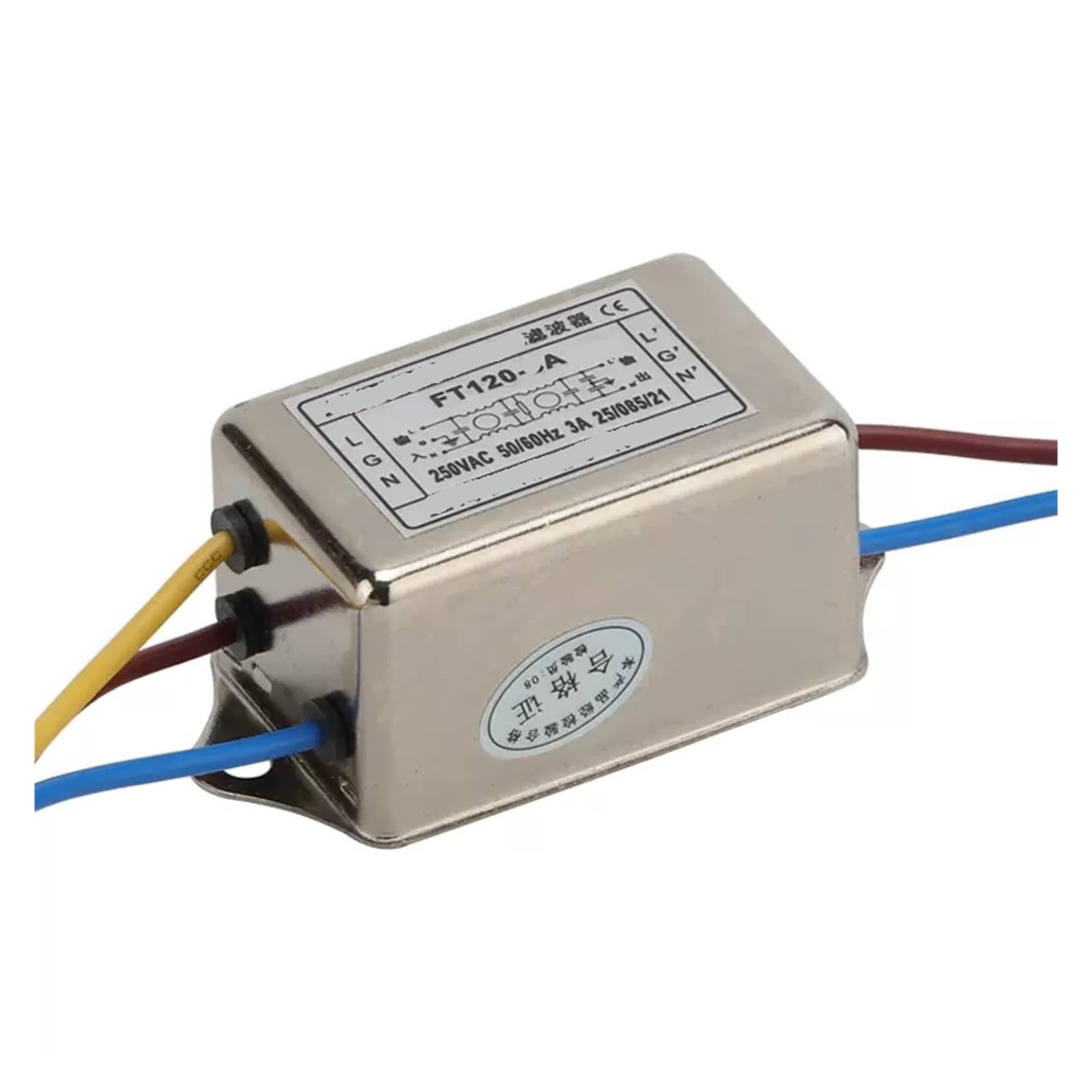 Filtro de potencia monofásico FT120-10 elimina interferencias eléctricas 220V