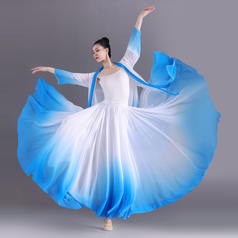 Amazon.com: HEARTTOUCH Women's Lyrical Dance Skirt Long Sheer Swing Wrap  Skirt Modern Ballet Skirts Modern Waltz Costumes for Performance  (Black(360°),Small,Small) : Clothing, Shoes & Jewelry