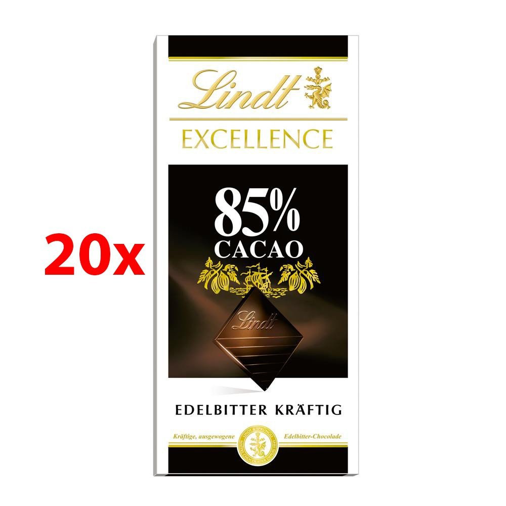 Lindt Excellence Schokolade 85% Cacao (20x100g Tafel)