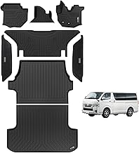 [自動車整備士監修]クラフトワークス ハイエース 200系 フロアマット ラゲッジ マット サイドステップ 標準 ワイド 防水 防汚 1型 2型 3型 4型 5型 6型 7型 8型
