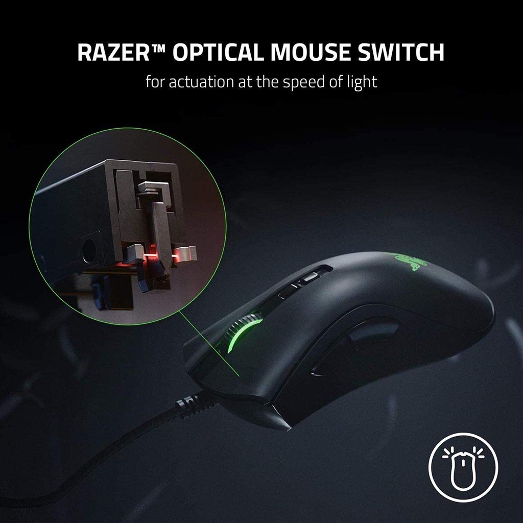 RajoNN Mouse Mouse da Gioco per Computer cablato, sensore Ottico 20K DPI, 8 Pulsanti programmabili, accelerazione 50G, 5 Gruppi di Memoria Integrata, Mouse RGB per PC Laptop Windows