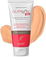 Cicatrissim Red Creme Para Estrias Vermelhas e Roxas - Suaviza Estrias, Uniformiza e Firma a Pele - Todos os Tipos de Pele - 150g