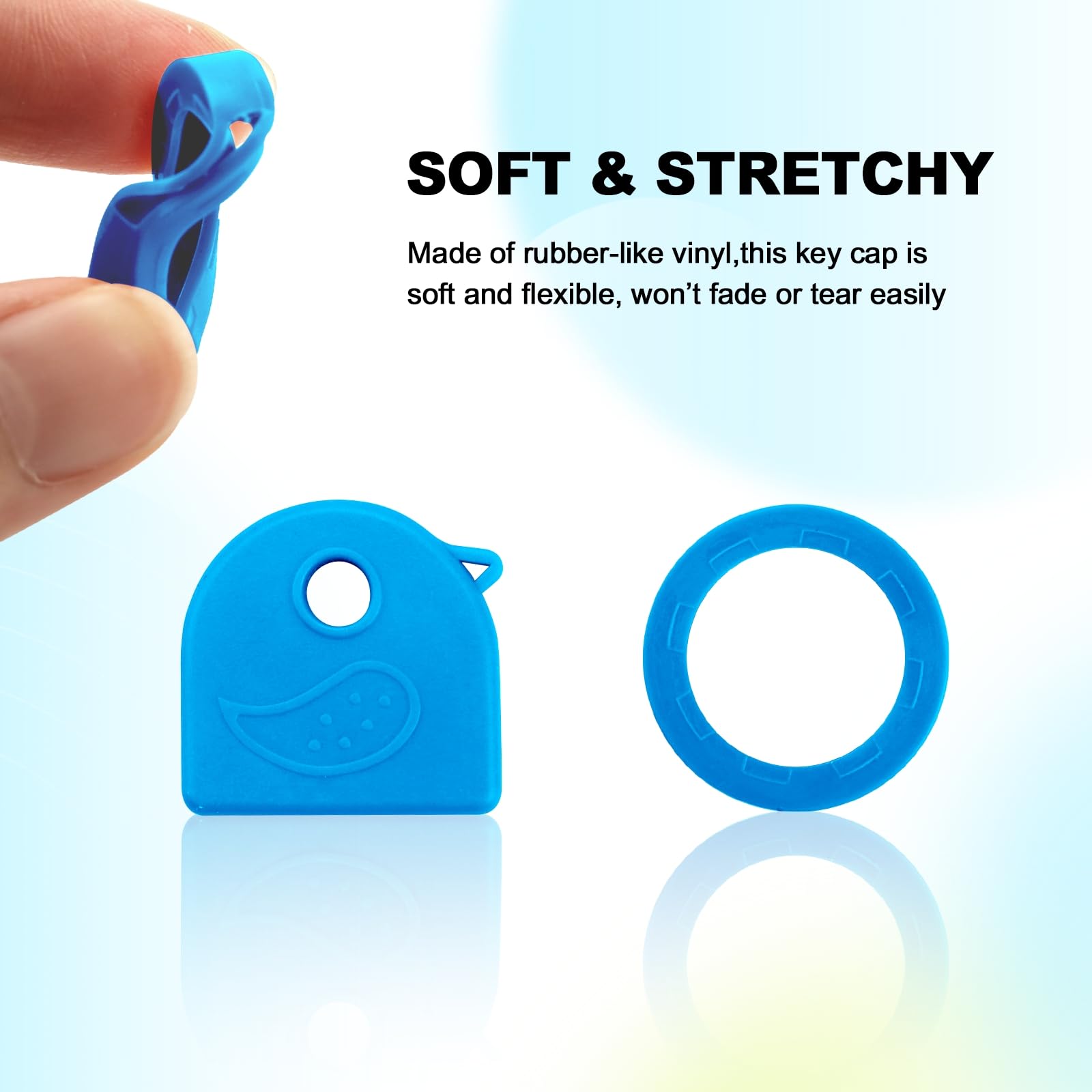 18 Tappi Per Chiavi Colorati – Set Con 9 Colori In Stili Rotondi E Quadrati – Identificazione Facile Per Chiavi Di Casa E Ufficio – In Silicone Resistente
