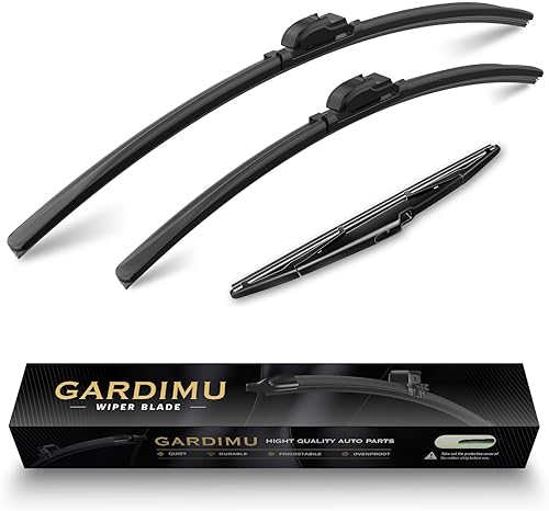 Miniatura 1 de GARDIMU Escobillas de repuesto para limpiaparabrisas Kia Sorento 2016, 2017, 2018, 2019 y 2020, 3 piezas de limpiaparabrisas delantero y trasero de