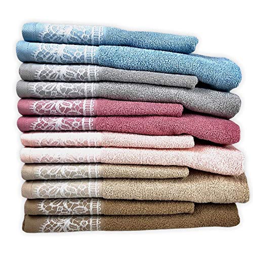 Set Asciugamani Bagno Paradise 100% Spugna di