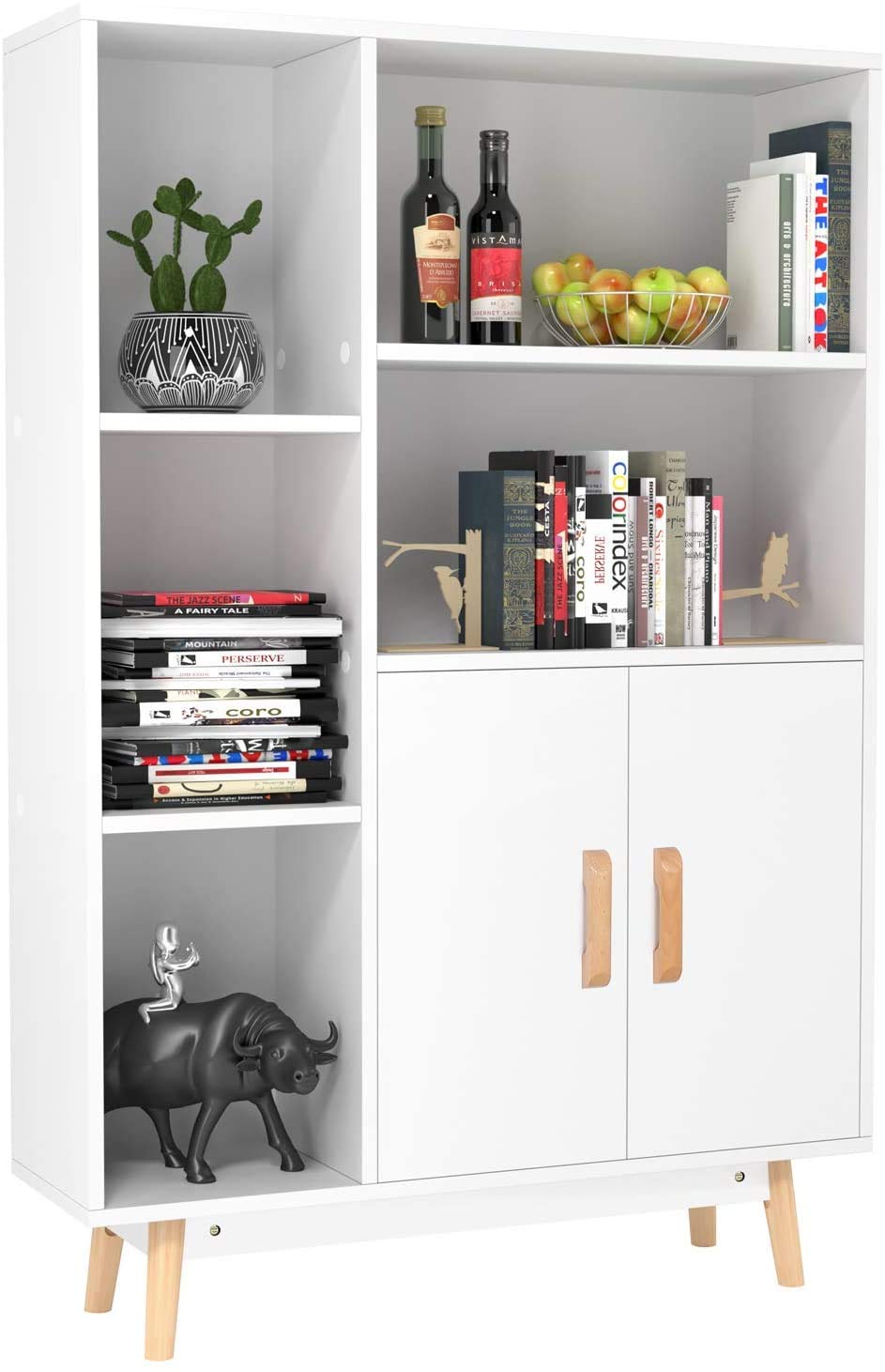GAMOBIFER. Reggipiani Tondo in Metallo ricoperti con Gomma, per Ripiani Armadio, Cucina, Ufficio, Libreria, Mobili Vari. (pz 20, BIANCO)