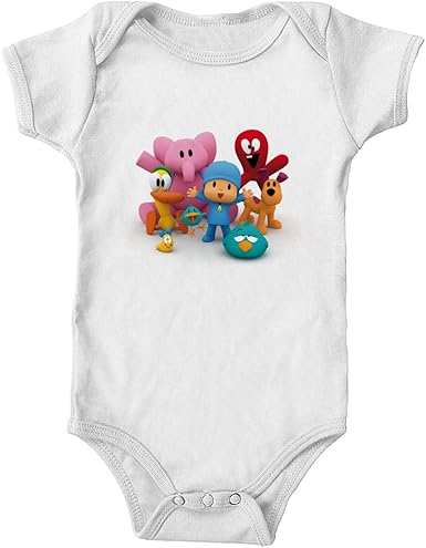 Amazon Com Trunk Candy Pocoyo And Friends Infant 100 Cotton One Piece Bodysuit Clothing Shoes Jewelry