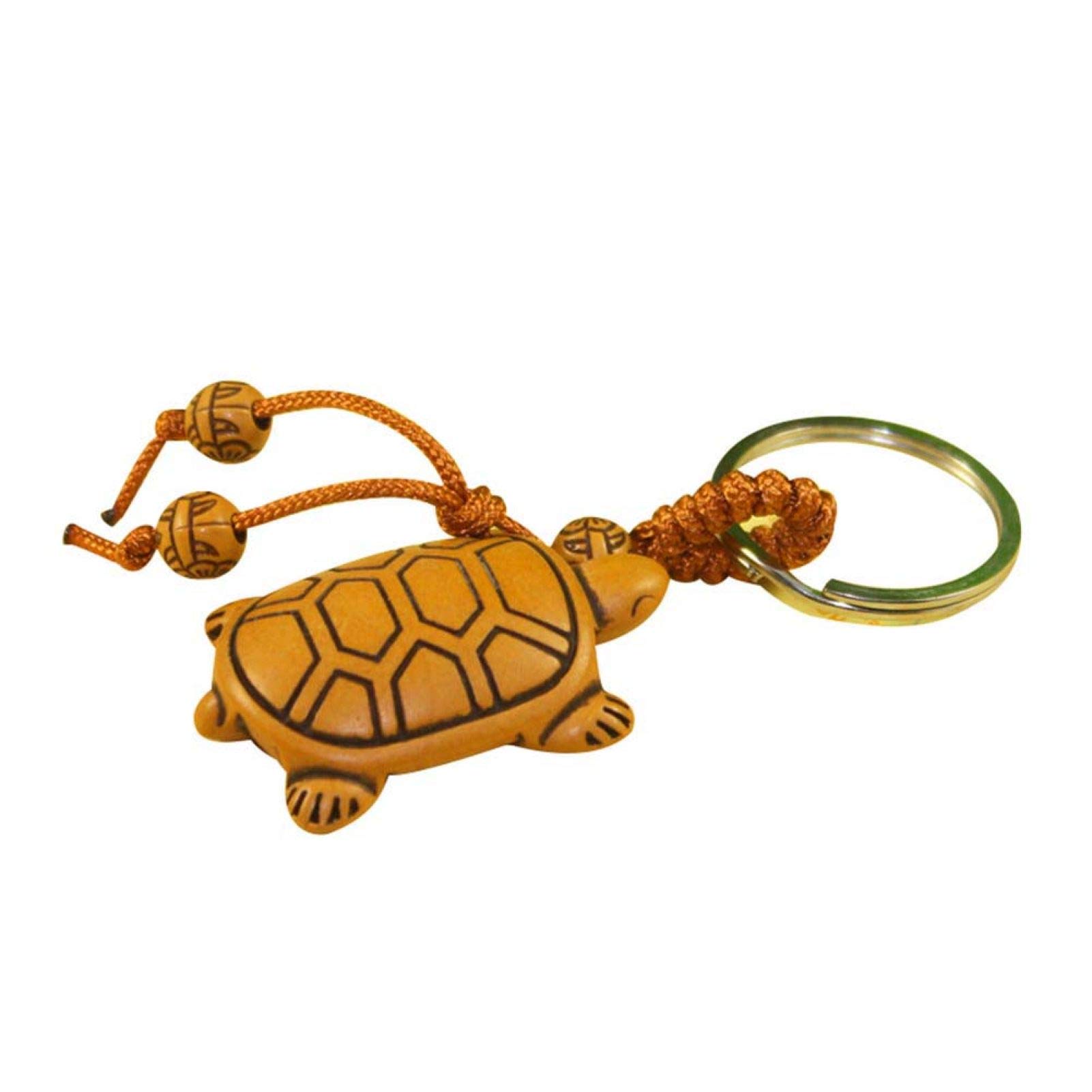 UticonKey Chain, 2Pcs Elephant Heart Horse Tortoise Knot Hanging Pendant Keyring Keychain Holder - Tortoise Pattern