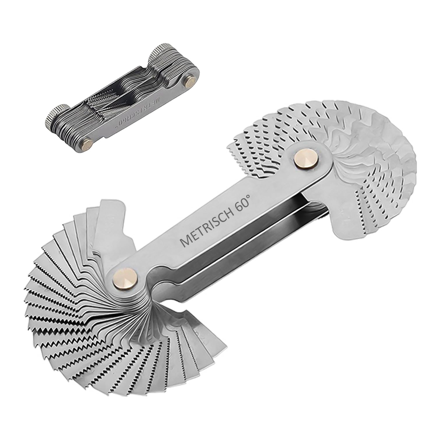 KRYMSON Calibro per filettature, Misuratore di precisione metrico con impugnatura a scorrimento